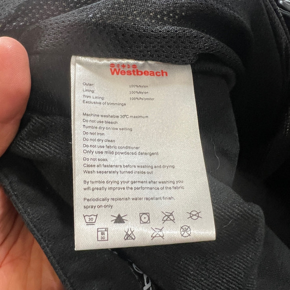 Westbeach Snowboarding Pants Mens Large Black Classic 10k Series Lined Basecamp - Picture 11 of 16